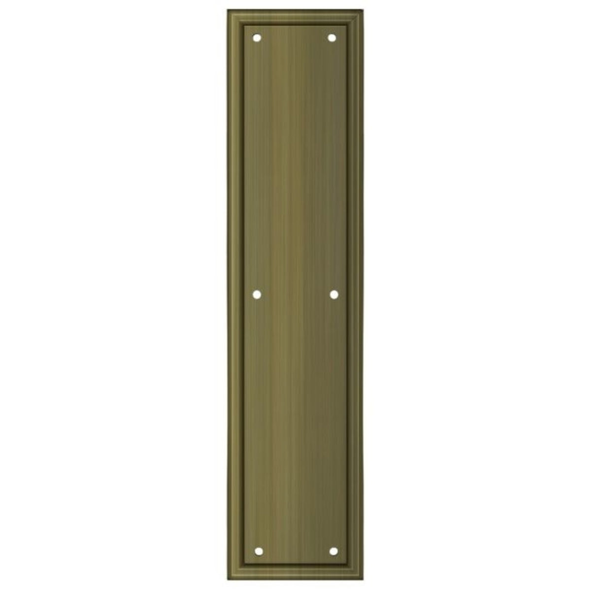 Deltana PP2280U5 Heavy Duty Framed Push Plate, Antique Brass