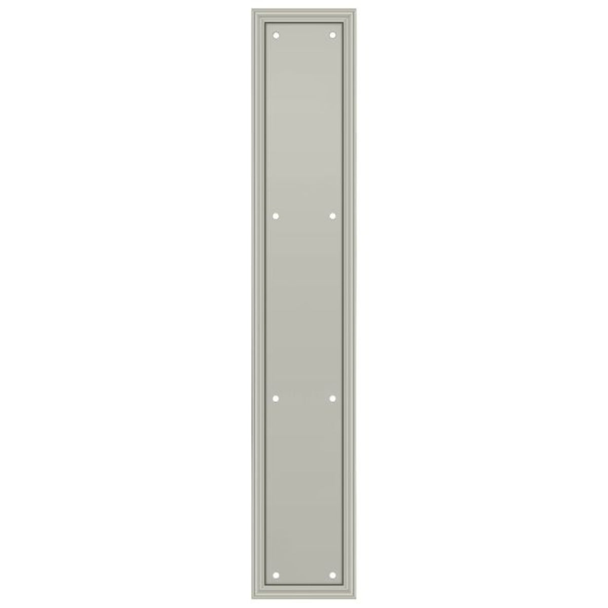 Deltana PP2281U15 Heavy Duty Framed Push Plate, Satin Nickel