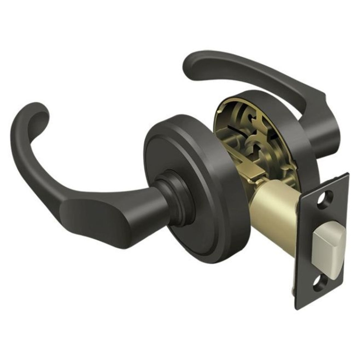 Deltana PRCLR3U10B Chapelton Lever Passage, Oil Rubbed Bronze