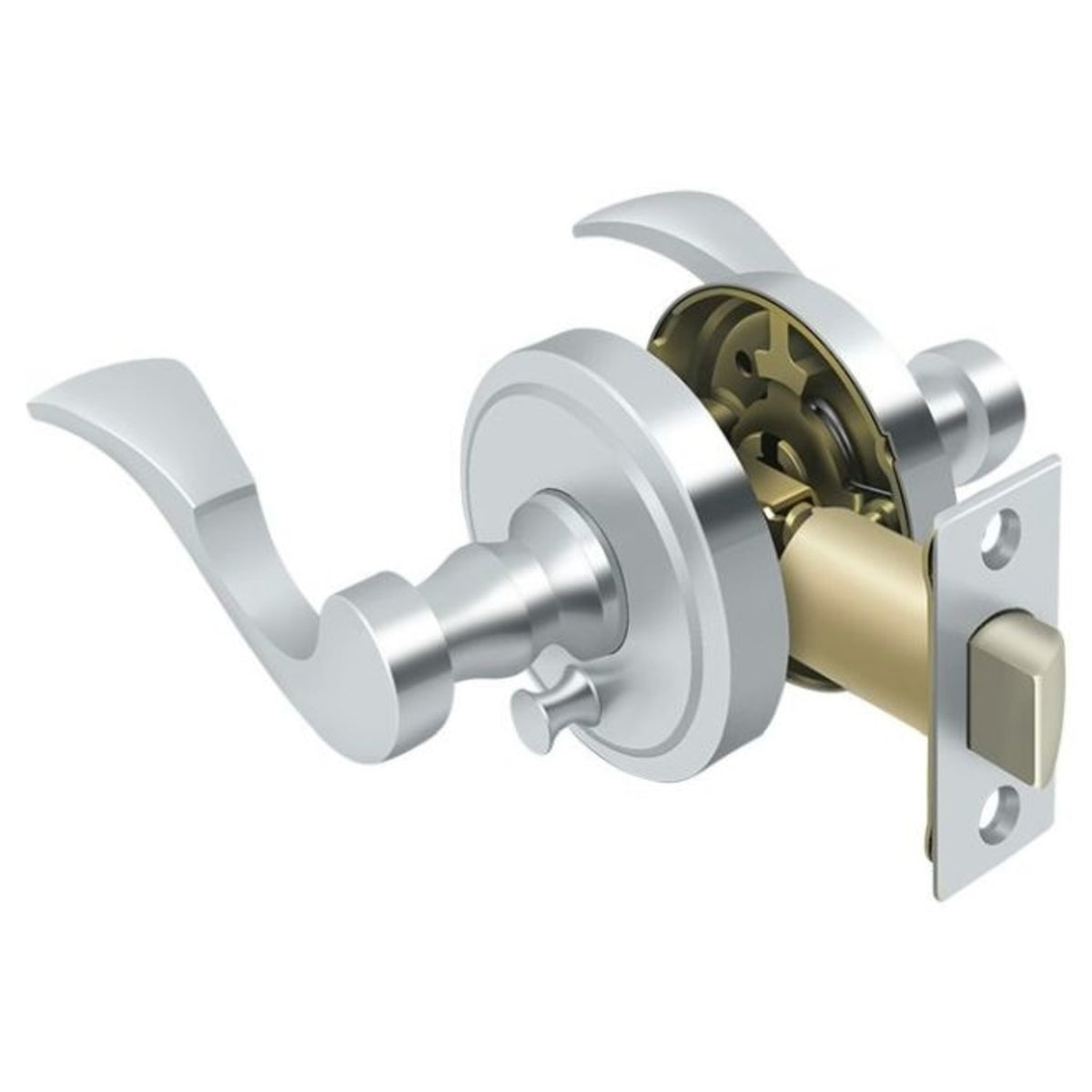Deltana PRLLR2U26RH Lacovia Right Hand Privacy Lever, Bright Chrome