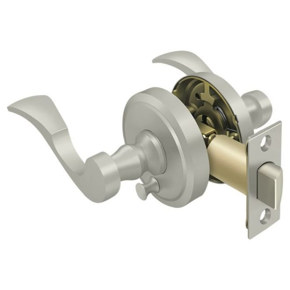 Deltana PRLLR2U15RH Lacovia Right Hand Privacy Lever, Satin Nickel