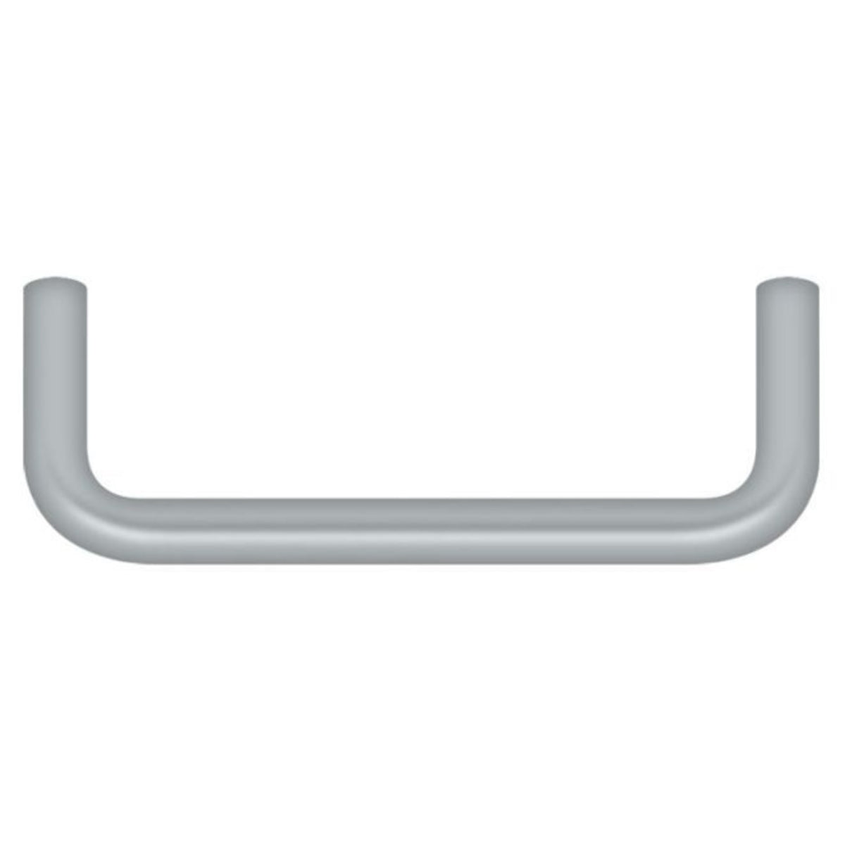 Deltana PW350U26D Wire Pull, Satin Chrome, 3-1/2"