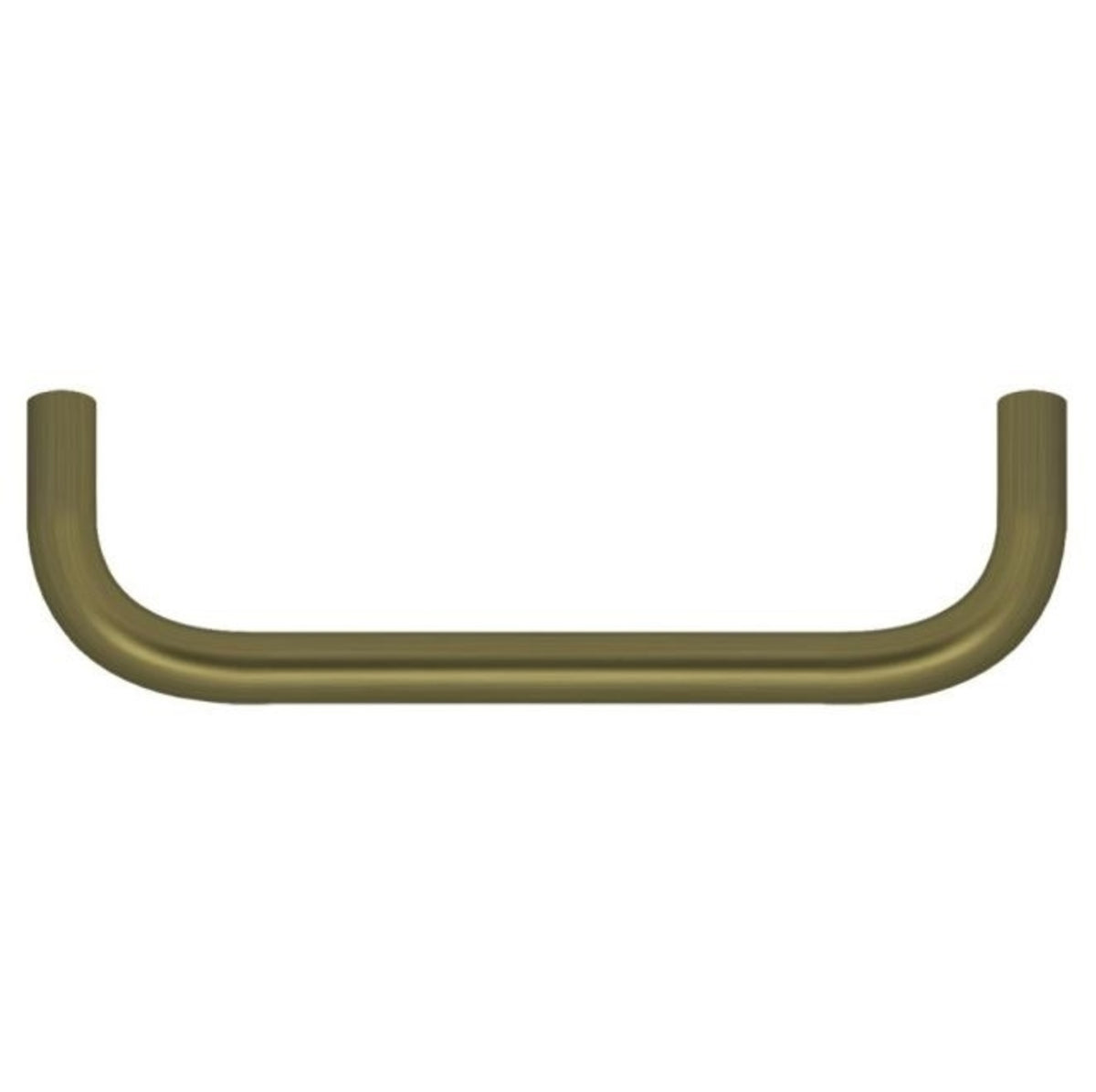 Deltana PW400U5 Wire Pull, Antique Brass, 4"
