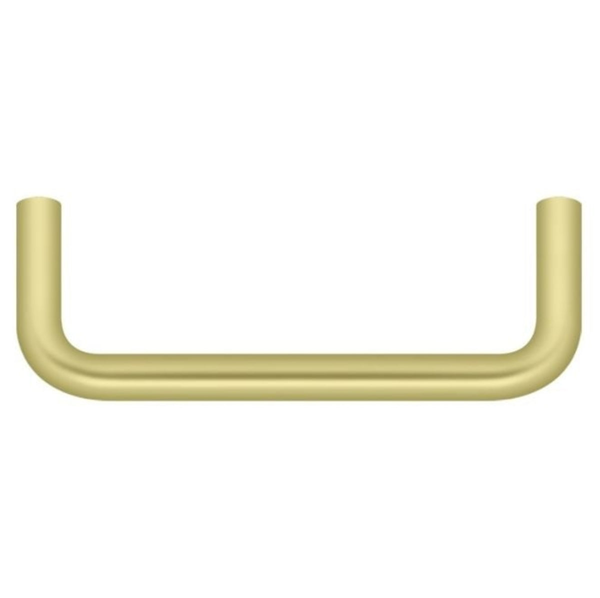 Deltana PW350U3 Wire Pull, Bright Brass, 3-1/2"