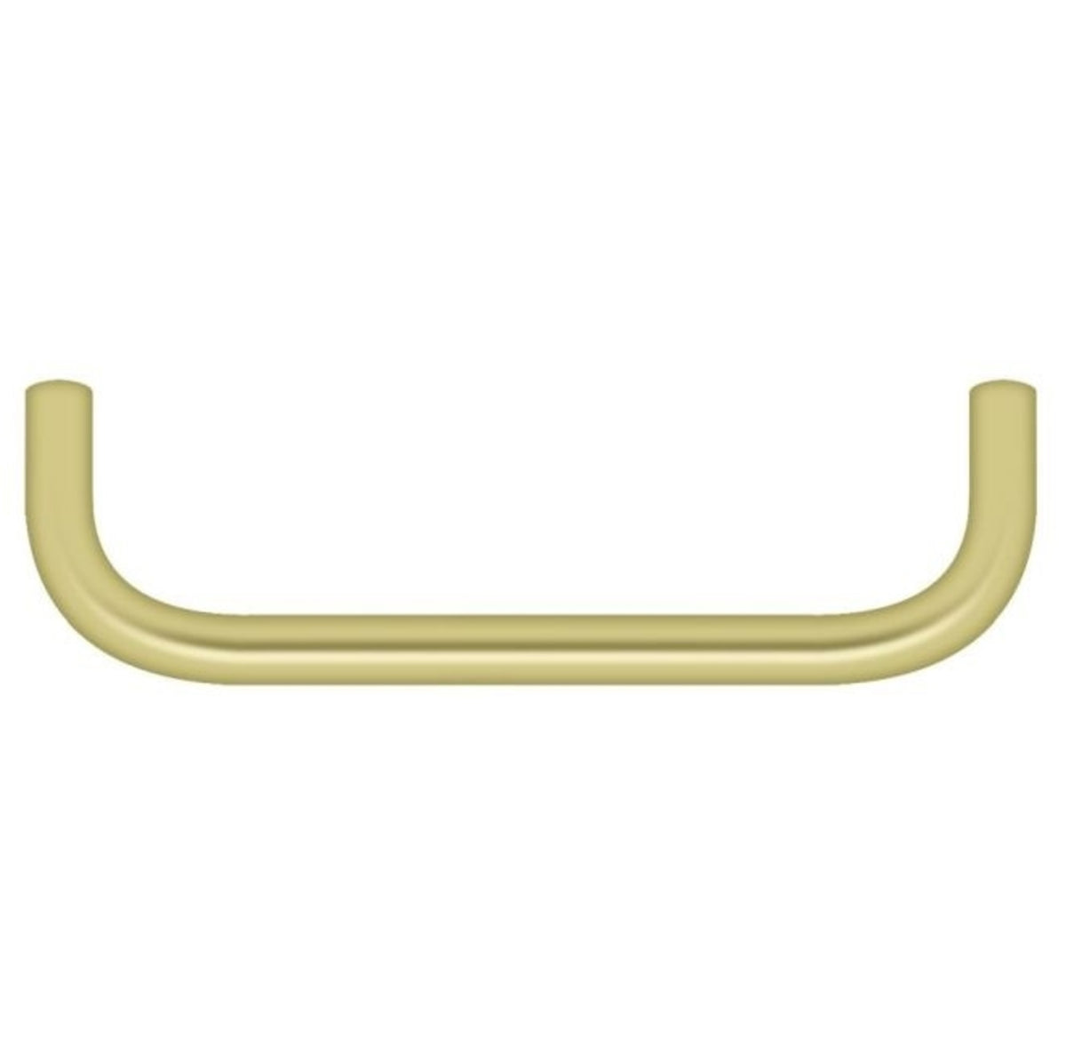 Deltana PW400U3 Wire Pull, Bright Brass, 4"
