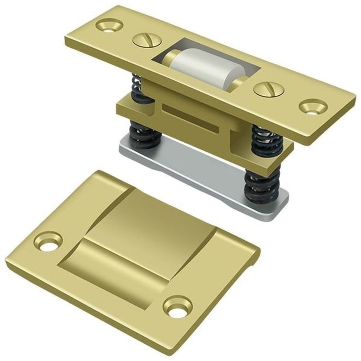 Deltana RCA430U3 Roller Catch, Heavy Duty, Bright Brass