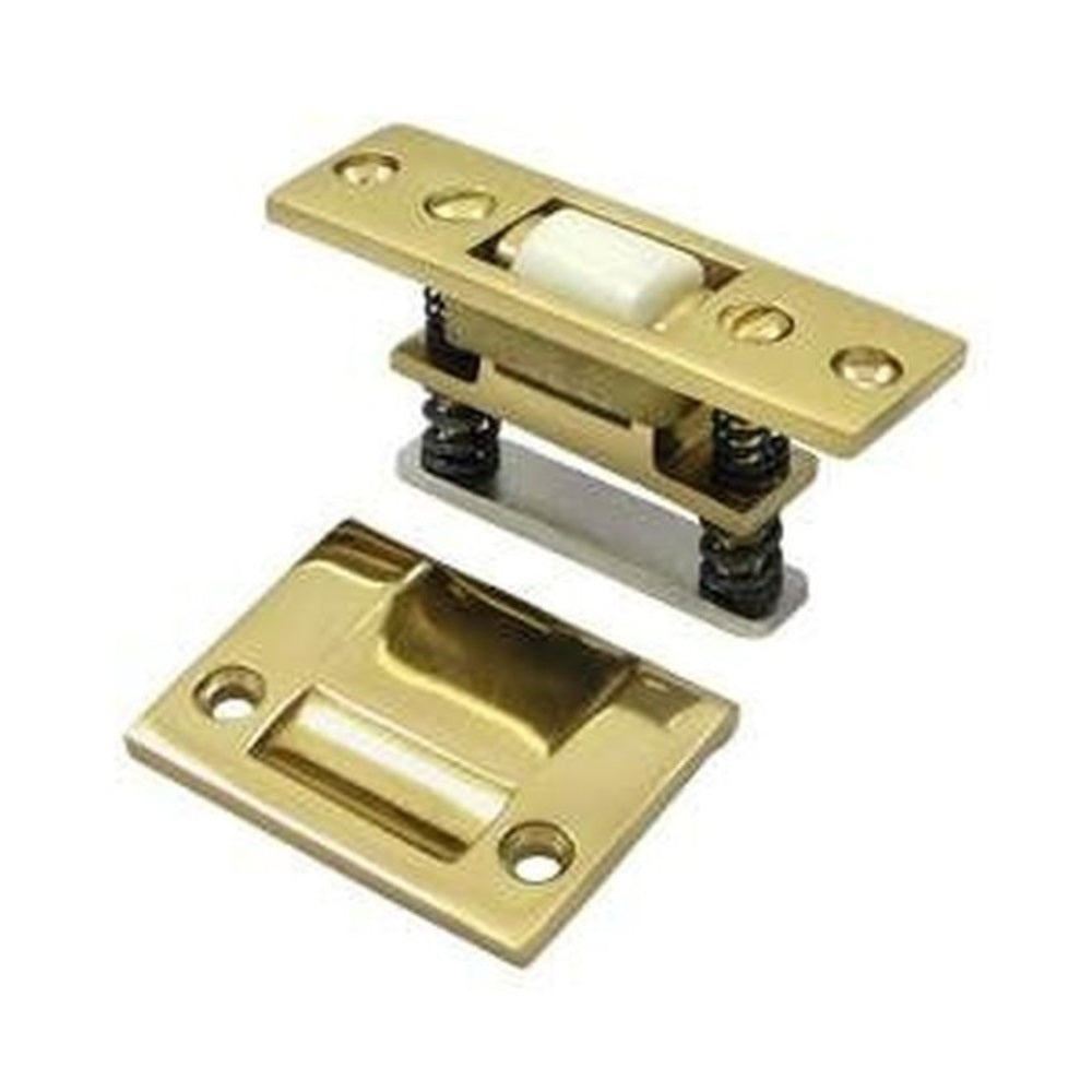 Deltana RCA430U3-UNL Roller Catch, Heavy Duty, Unlacquered Bright Brass