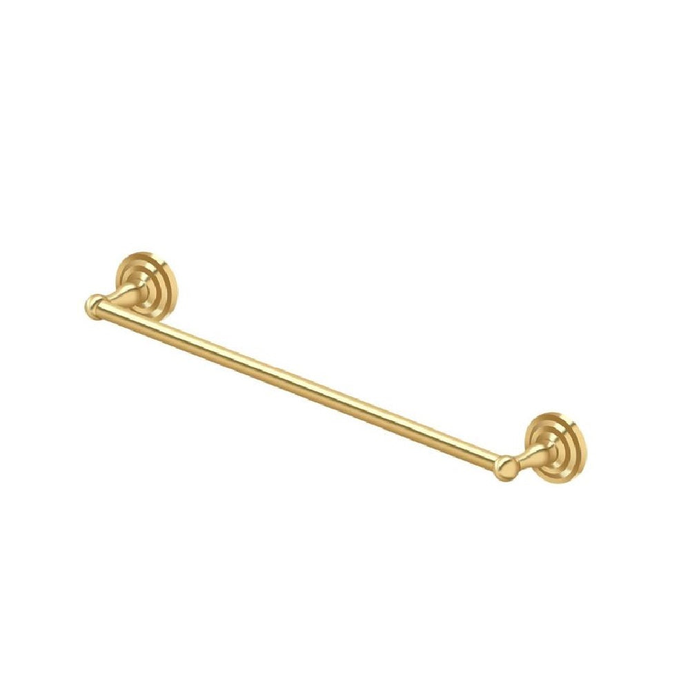 Deltana R2003-CR003 R-Series Towel Bar, 24", Lifetime Brass
