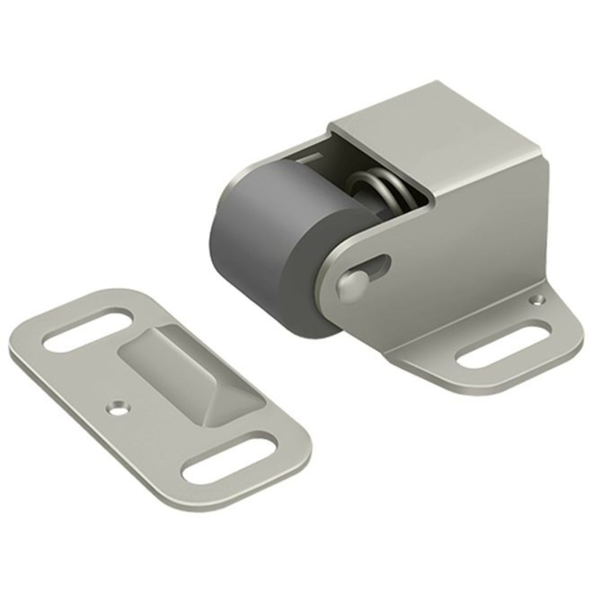 Deltana RCS338U15 Surface Mounted Roller Catch, Satin Nickel