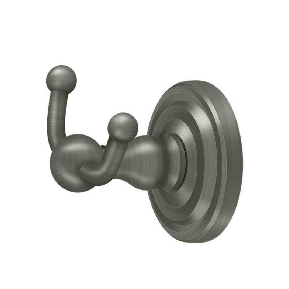 Deltana R2010-U15A Double Robe Hook, R-Series, Antique Nickel