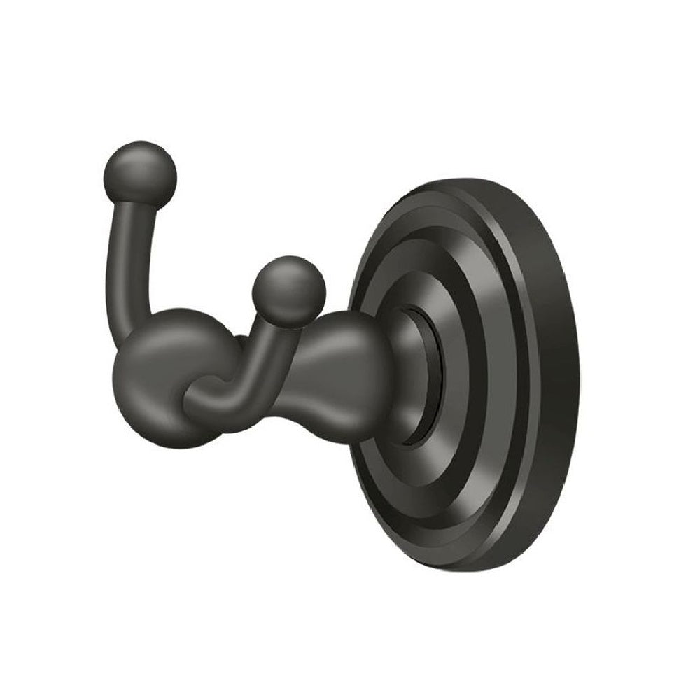 Deltana R2010-U10B Double Robe Hook, R-Series, Oil Rubbed Bronze