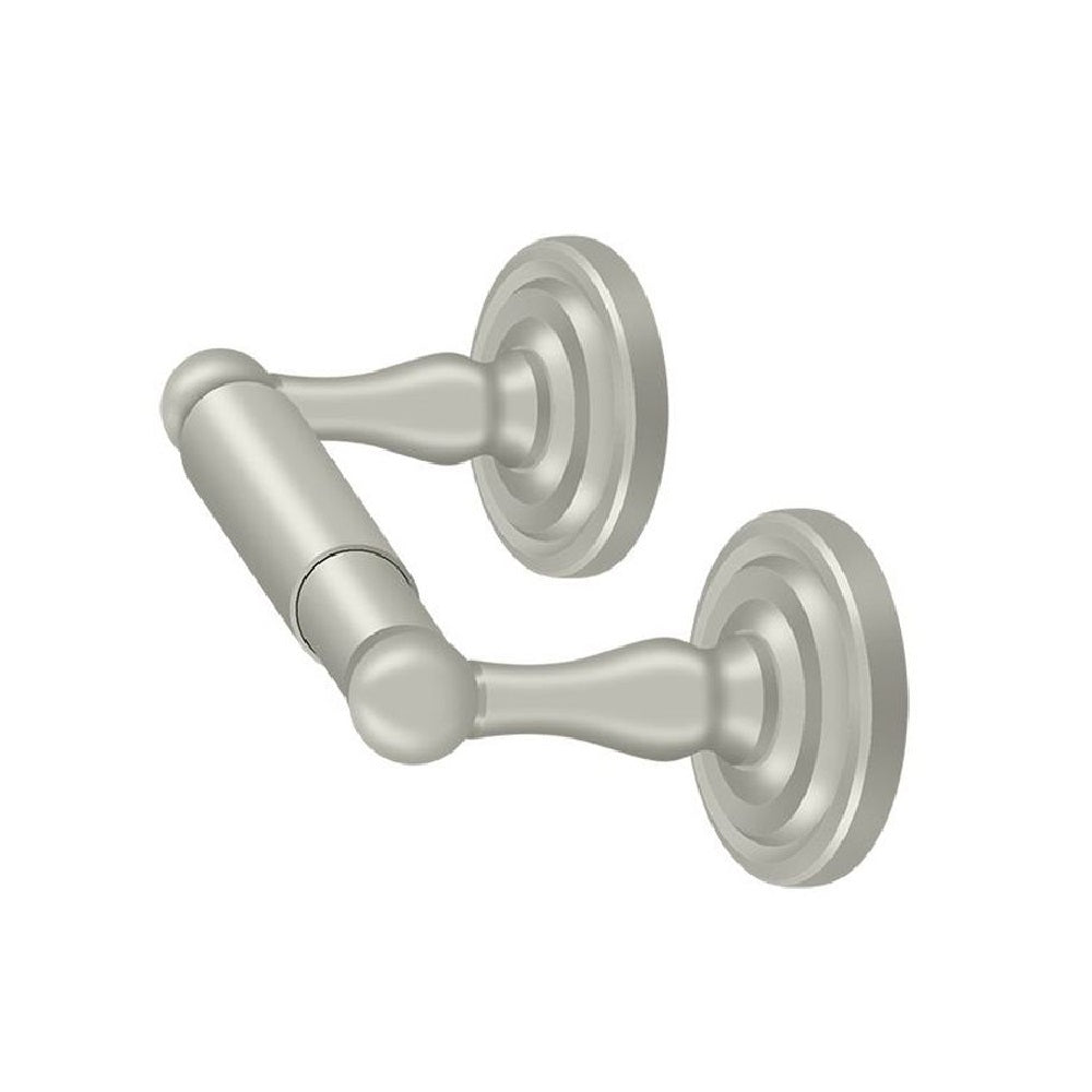 Deltana R2000-U15 Double Post Toilet Paper Roll Holder, Brushed Nickel