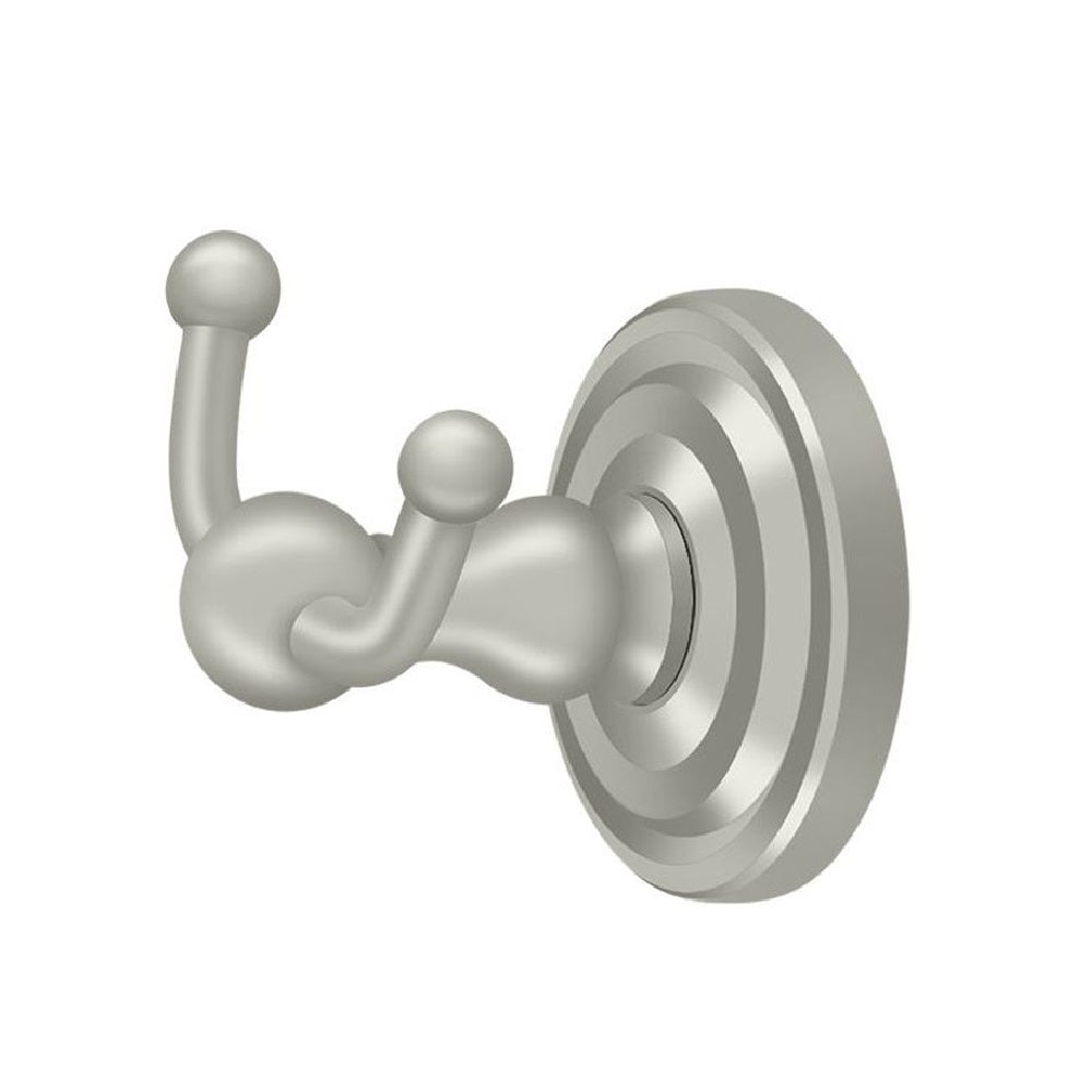 Deltana R2010-U15 Double Robe Hook, R-Series, Brushed Nickel