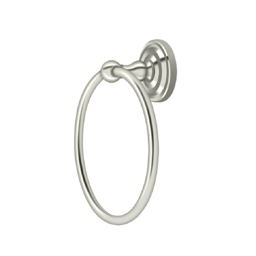Deltana R2008-U14 R-Series Towel Ring, 6-1/2", Polished Nickel