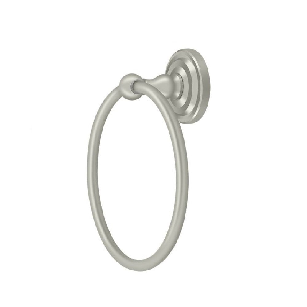 Deltana R2008-U15 R-Series Towel Ring, 6-1/2", Brushed Nickel