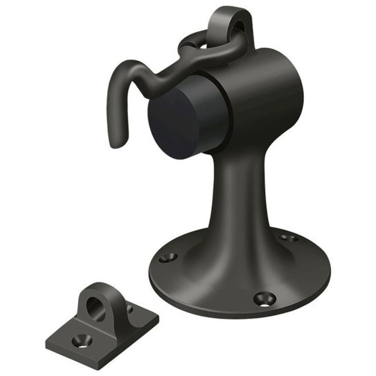 Deltana SAHF358U10B Floor Mount Bumper With Holder, Oil Rubbed Bronze