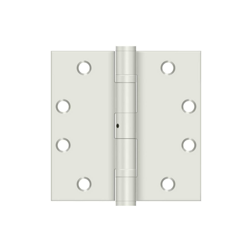 Deltana S45BBNUSPW Ball Bearing Square Door Hinge, Prime Coat White, 4-1/2" x 4-1/2"