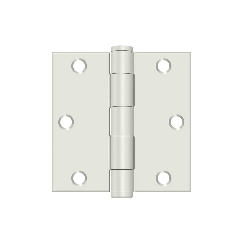 Deltana S35HDUSPW Square Door Hinge, Prime Coat White, 3-1/2" x 3-1/2"