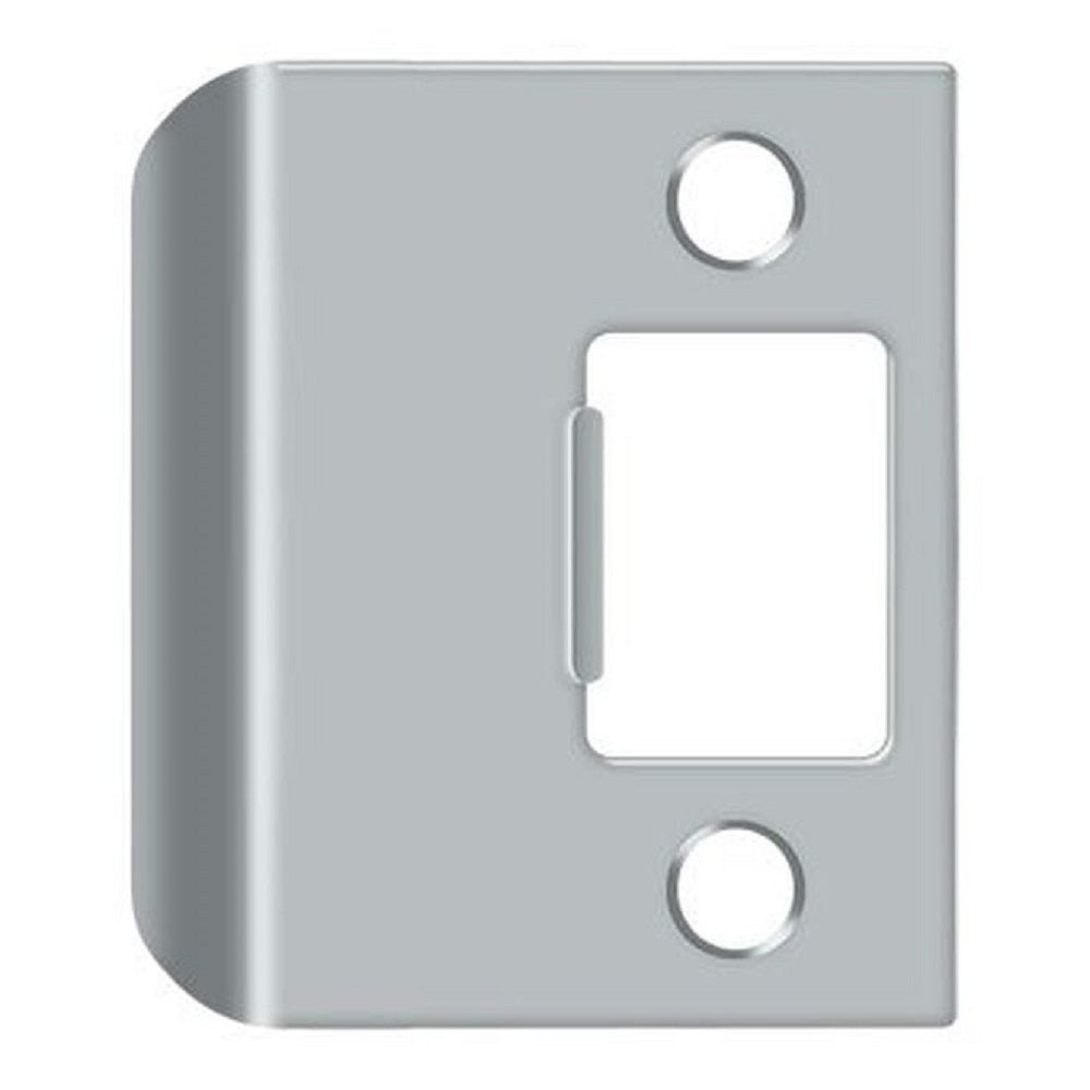 Deltana SPE200U26D Extended Lip Strike Plate, Satin Chrome, 2"