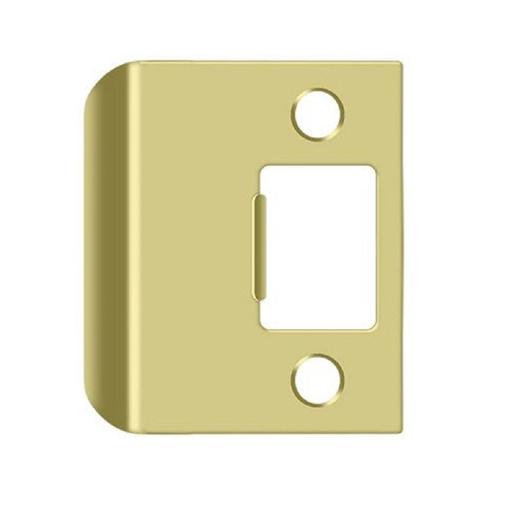 Deltana SPE200U3 Extended Lip Strike Plate, Bright Brass, 2"