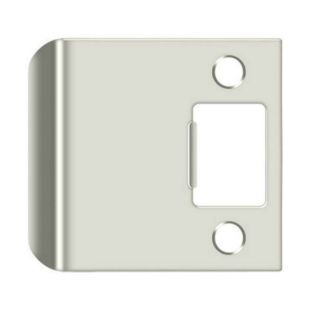 Deltana SPE250U14 Extended Lip Strike Plate, Bright Nickel, 2-1/2"
