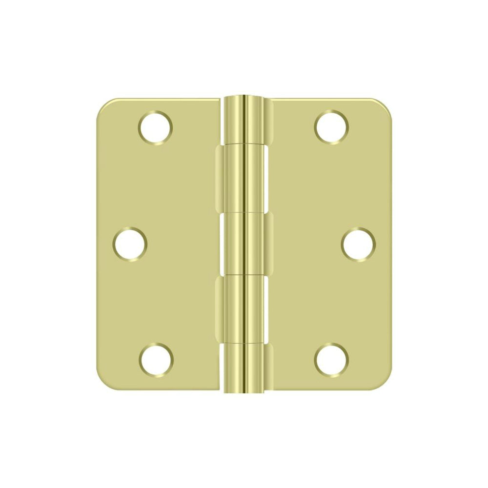Deltana S33R42D Radius Door Hinge, Zinc Dichromate Plated Finish, 3" x 3"