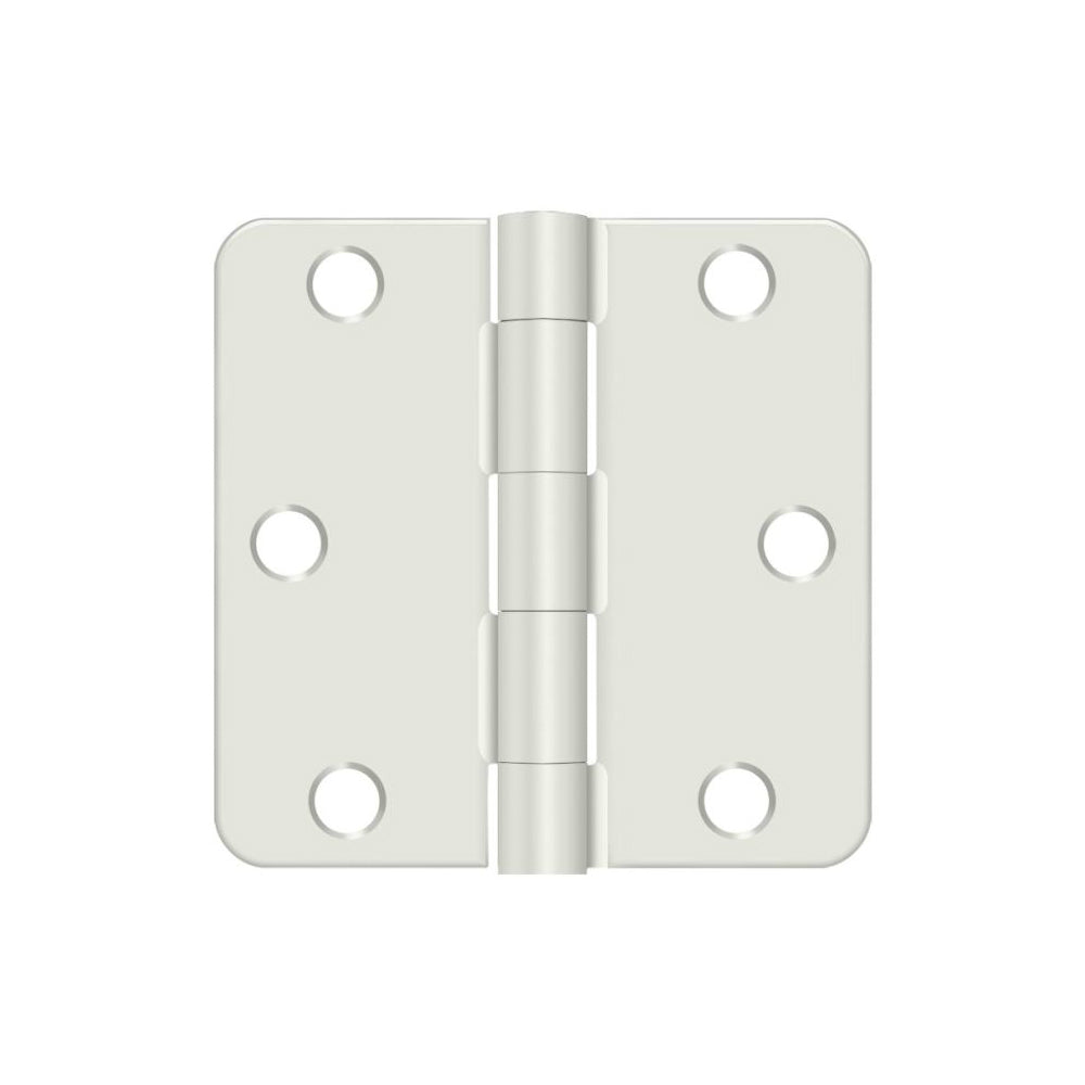 Deltana S33R4USPW Radius Door Hinge, Prime Coat White, 3" x 3"