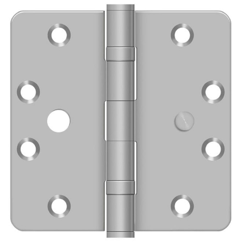 Deltana SS45R4SBU32D Full Mortise Door Hinge, Satin Stainless Steel, 4-1/2" x 4-1/2"