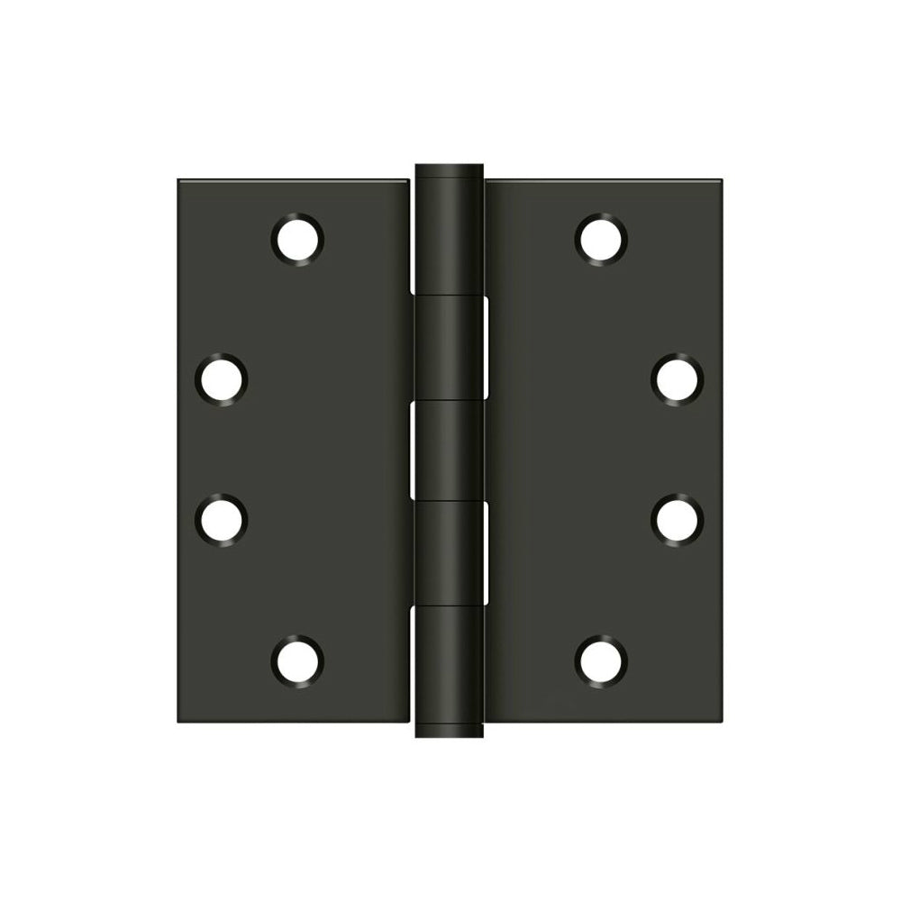 Deltana S45U10B Heavy Duty Square Door Hinge, Oil Rubbed Bronze, 4-1/2" x 4-1/2"