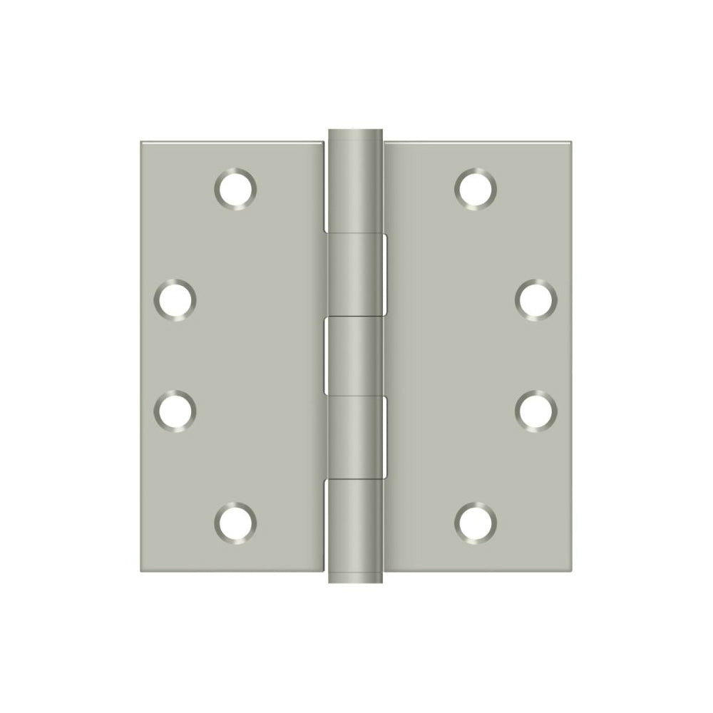 Deltana S45U15 Heavy Duty Square Door Hinge, Brushed Nickel, 4-1/2" x 4-1/2"
