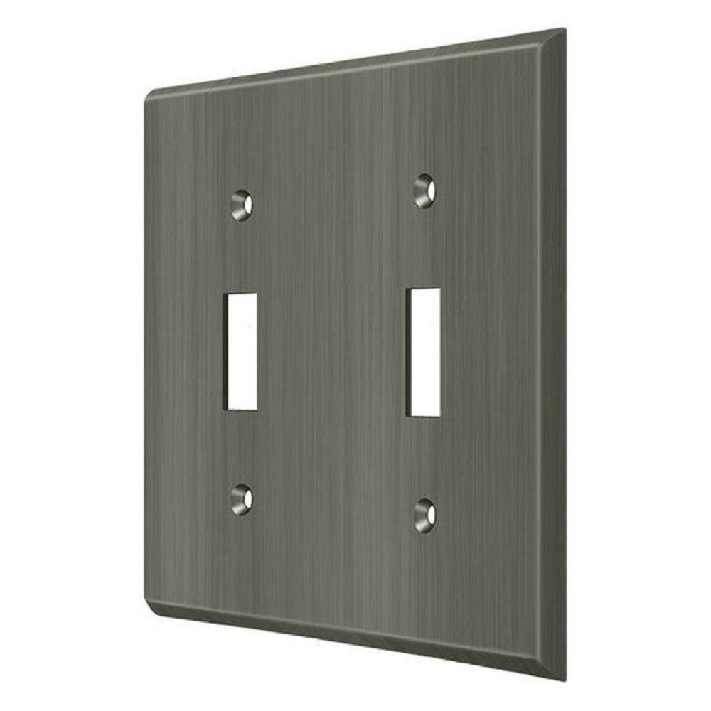Deltana SWP4761U15A Double Standard Switch Plates, Antique Nickel