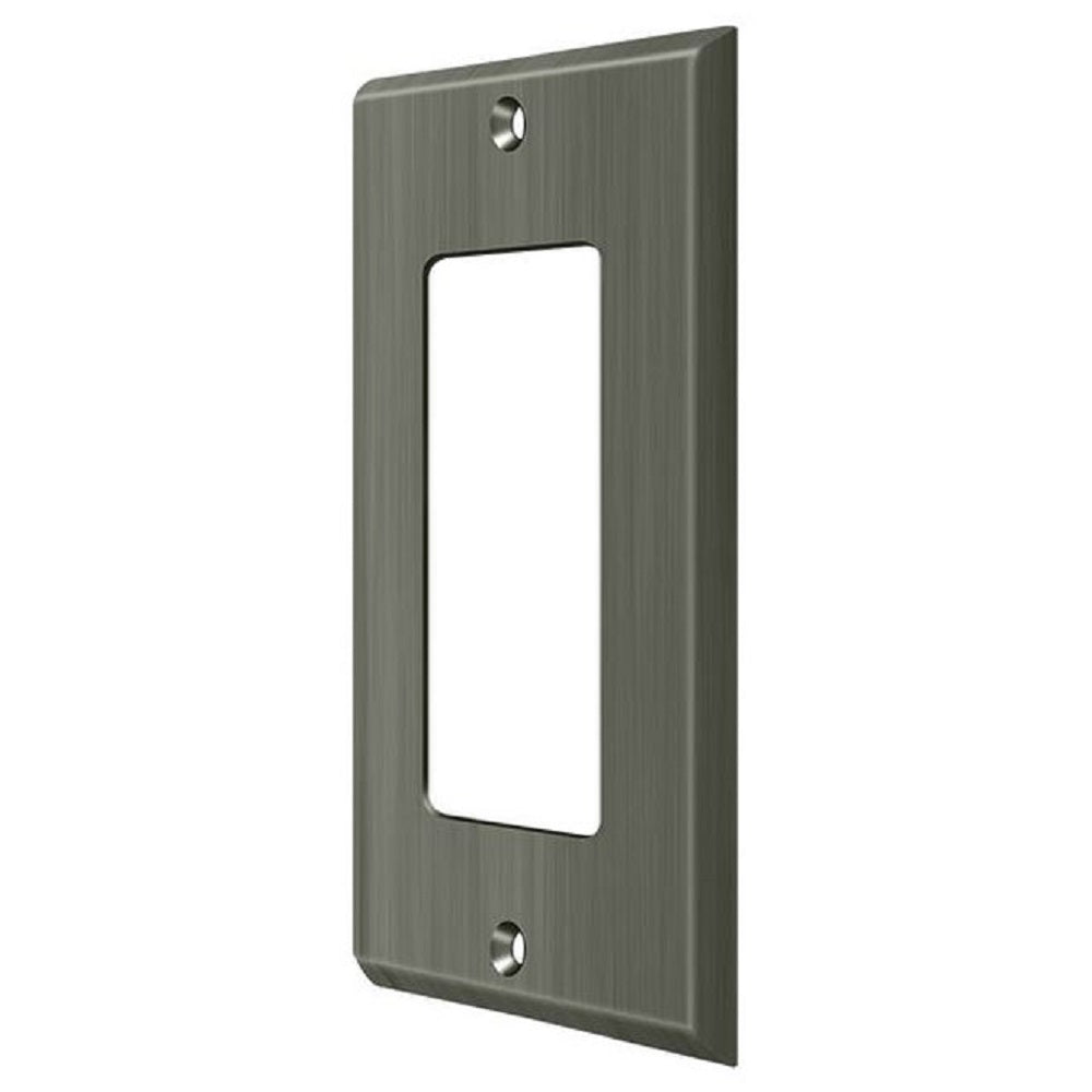 Deltana SWP4754U15A Single Rocker Switch Plate, Antique Nickel