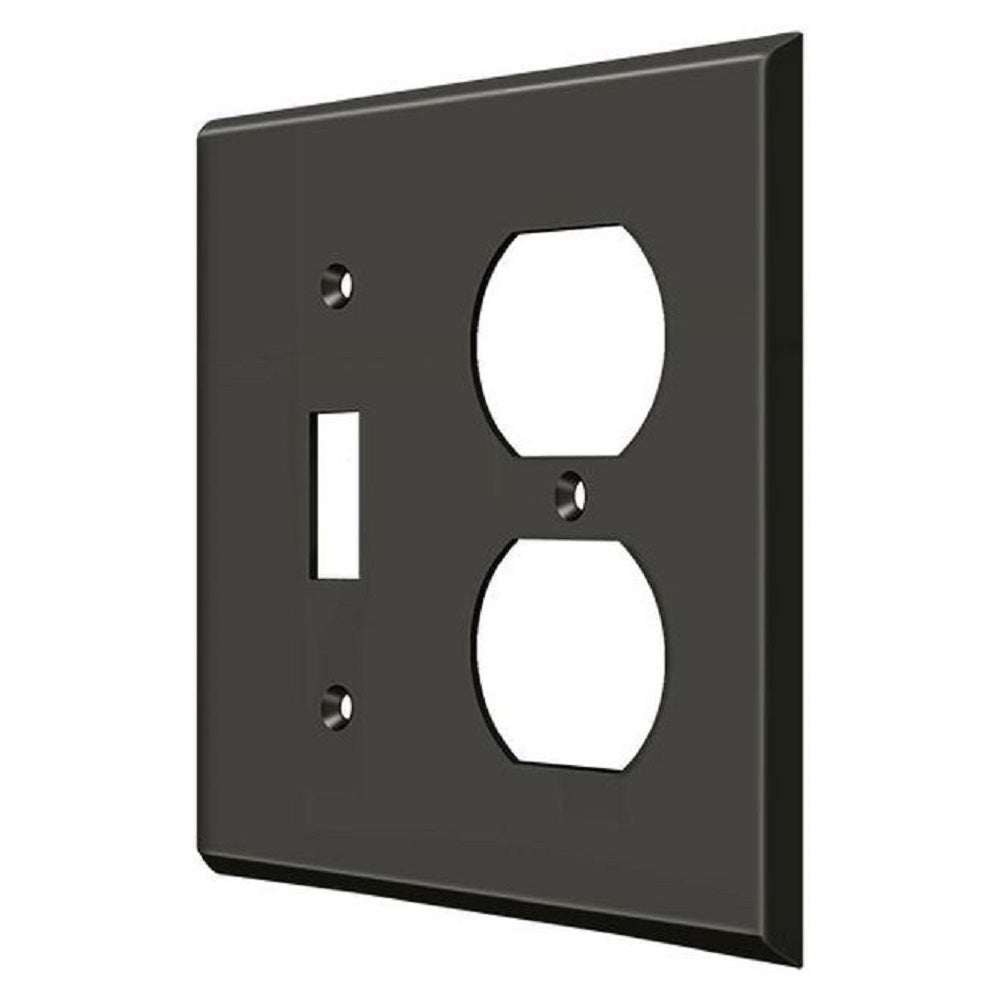 Deltana SWP4762U10B Double Outlet Switch Plate, Oil Rubbed Bronze