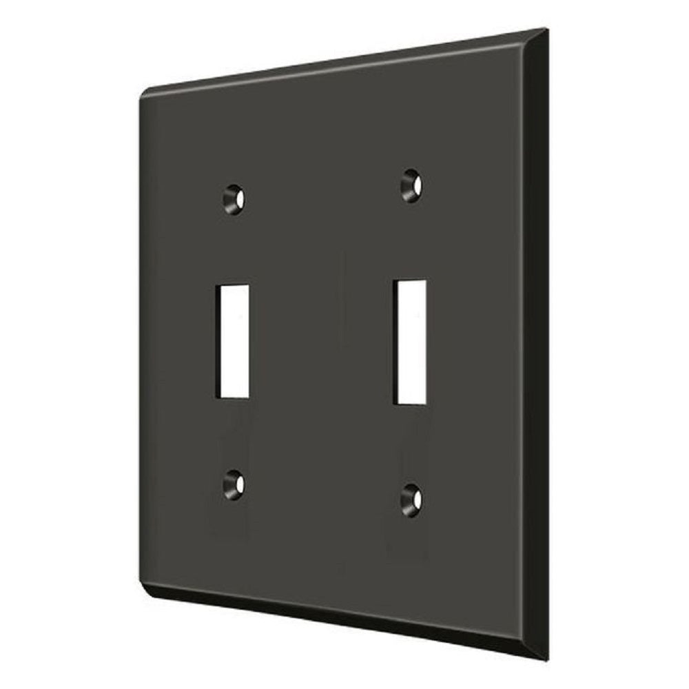 Deltana SWP4761U10B Double Standard Switch Plates, Oil Rubbed Bronze