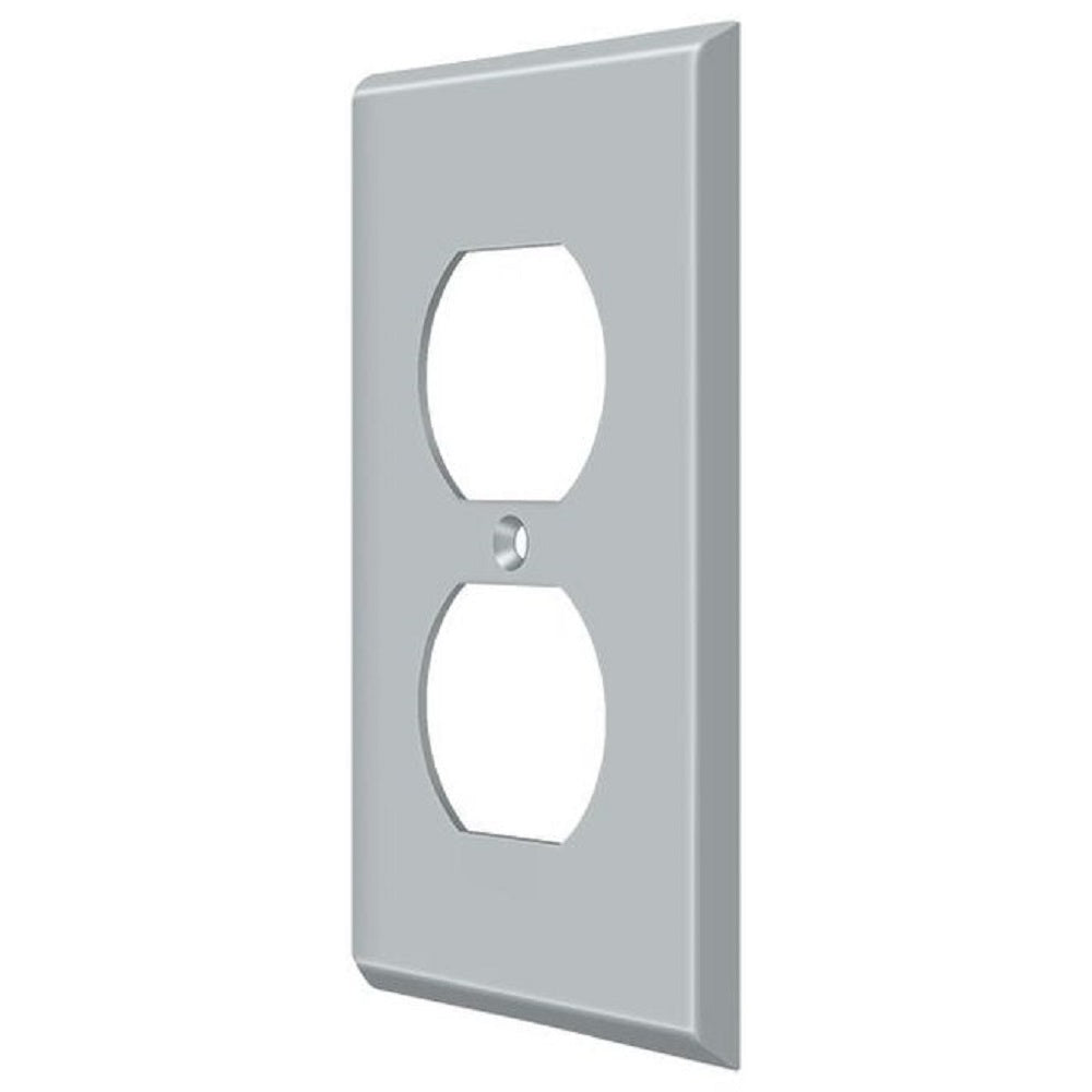 Deltana SWP4752U26D Double Outlet Switch Plates, Satin Chrome