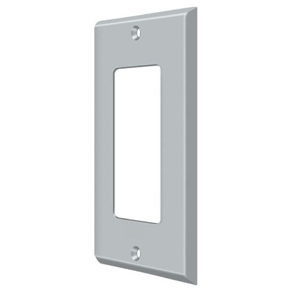 Deltana SWP4754U26D Single Rocker Switch Plate, Satin Chrome