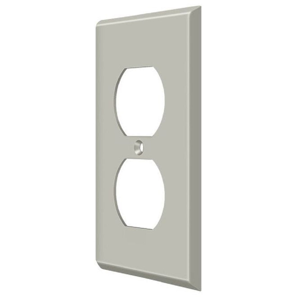 Deltana SWP4752U15 Double Outlet Switch Plates, Satin Nickel
