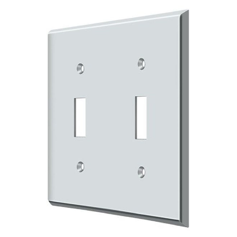 Deltana SWP4761U26 Double Standard Switch Plates, Bright Chrome