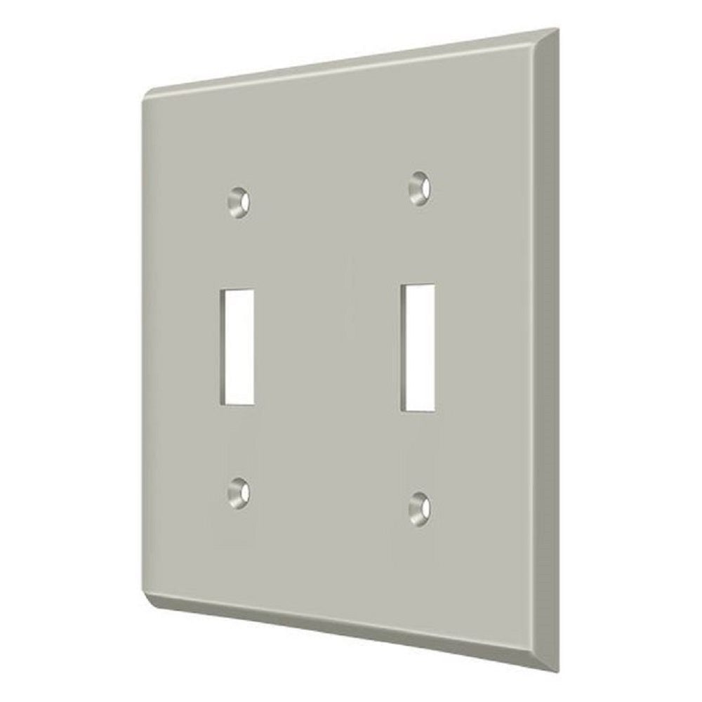 Deltana SWP4761U15 Double Standard Switch Plates, Satin Nickel