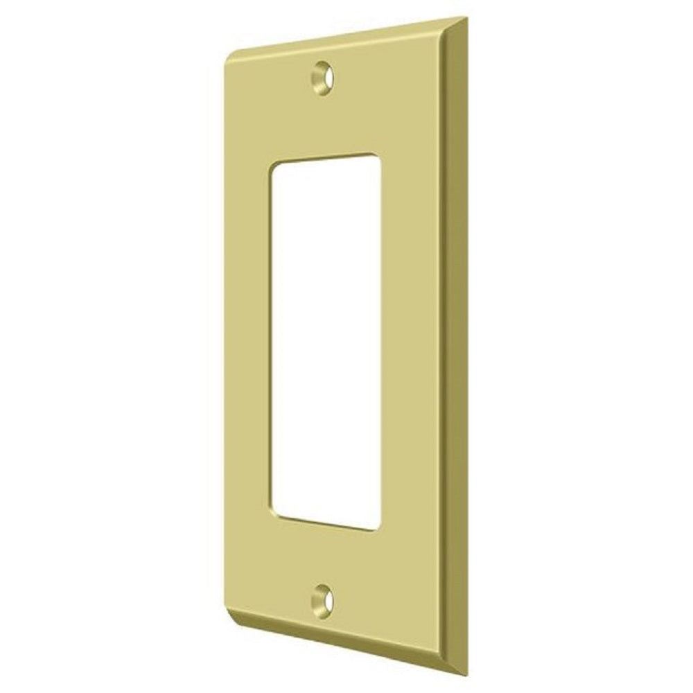 Deltana SWP4754U3 Single Rocker Switch Plate, Bright Brass