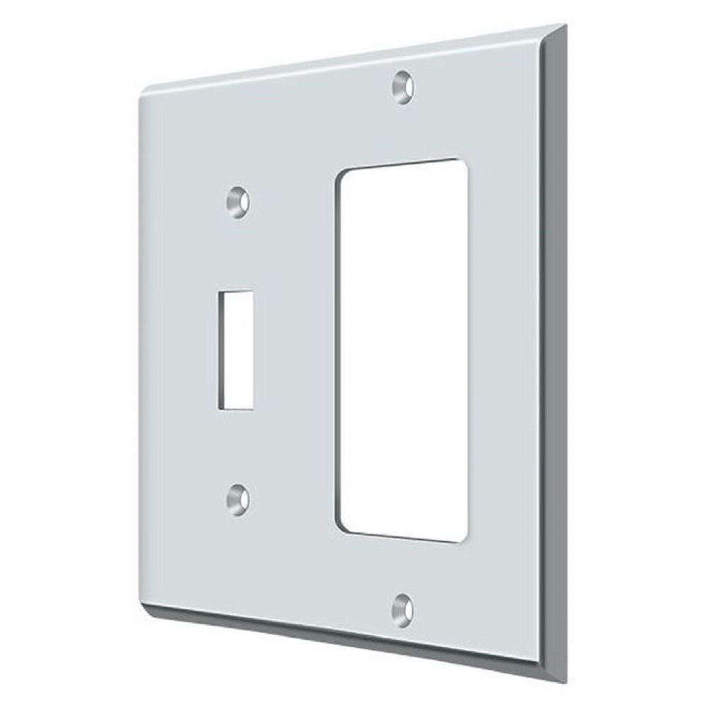 Deltana SWP4743U26 Single Rocker Switch Plate, Bright Chrome