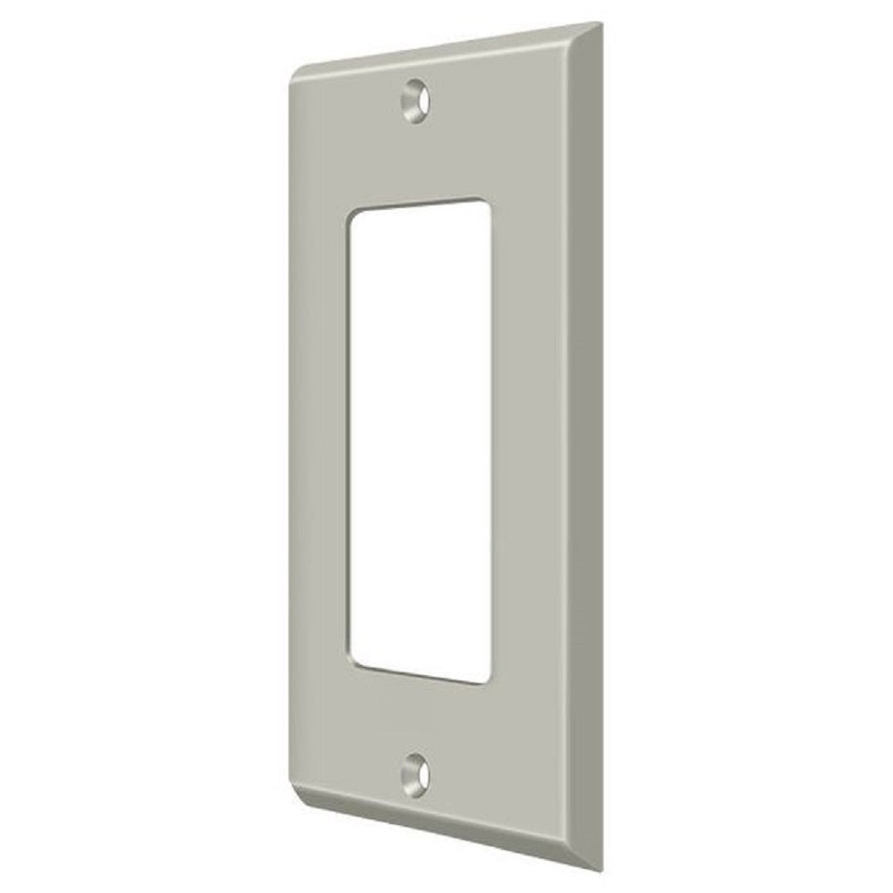 Deltana SWP4754U15 Single Rocker Switch Plate, Satin Nickel