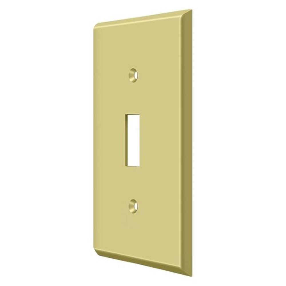 Deltana SWP4751U3 Single Standard Switch Plate, Bright Brass