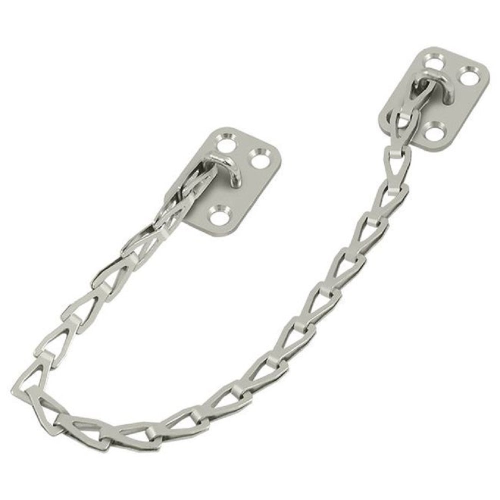 Deltana TC82U15 Door Guards and Chain, Satin Nickel, 12"