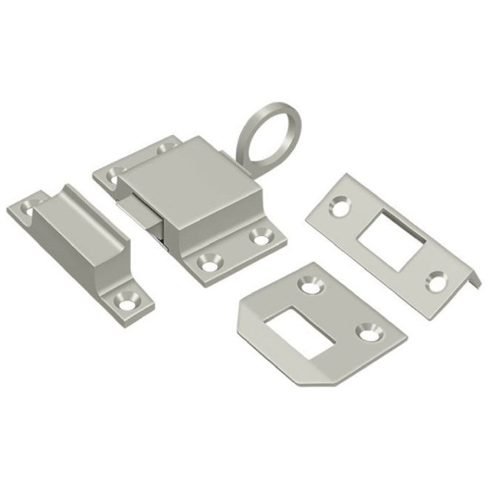 Deltana TC80U15 Transom Catch, Satin Nickel, 1-5/8" x 2-1/4"