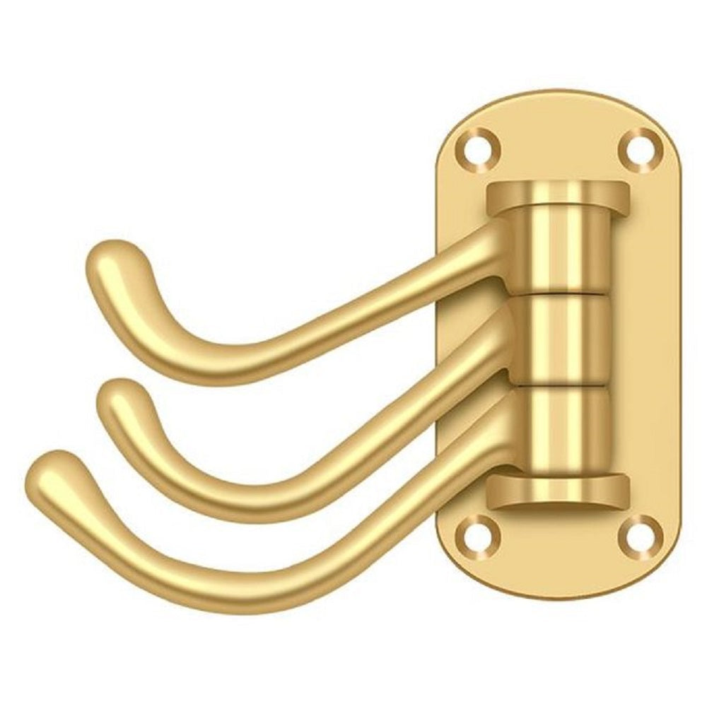 Deltana TSH40CR003 Heavy Duty Triple Swivel Hook, Lifetime Brass