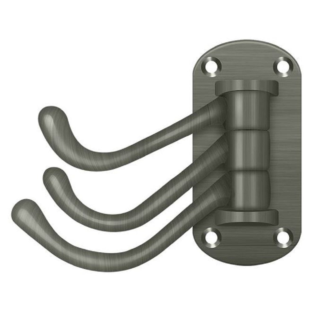 Deltana TSH40U15A Heavy Duty Triple Swivel Hook, Antique Nickel