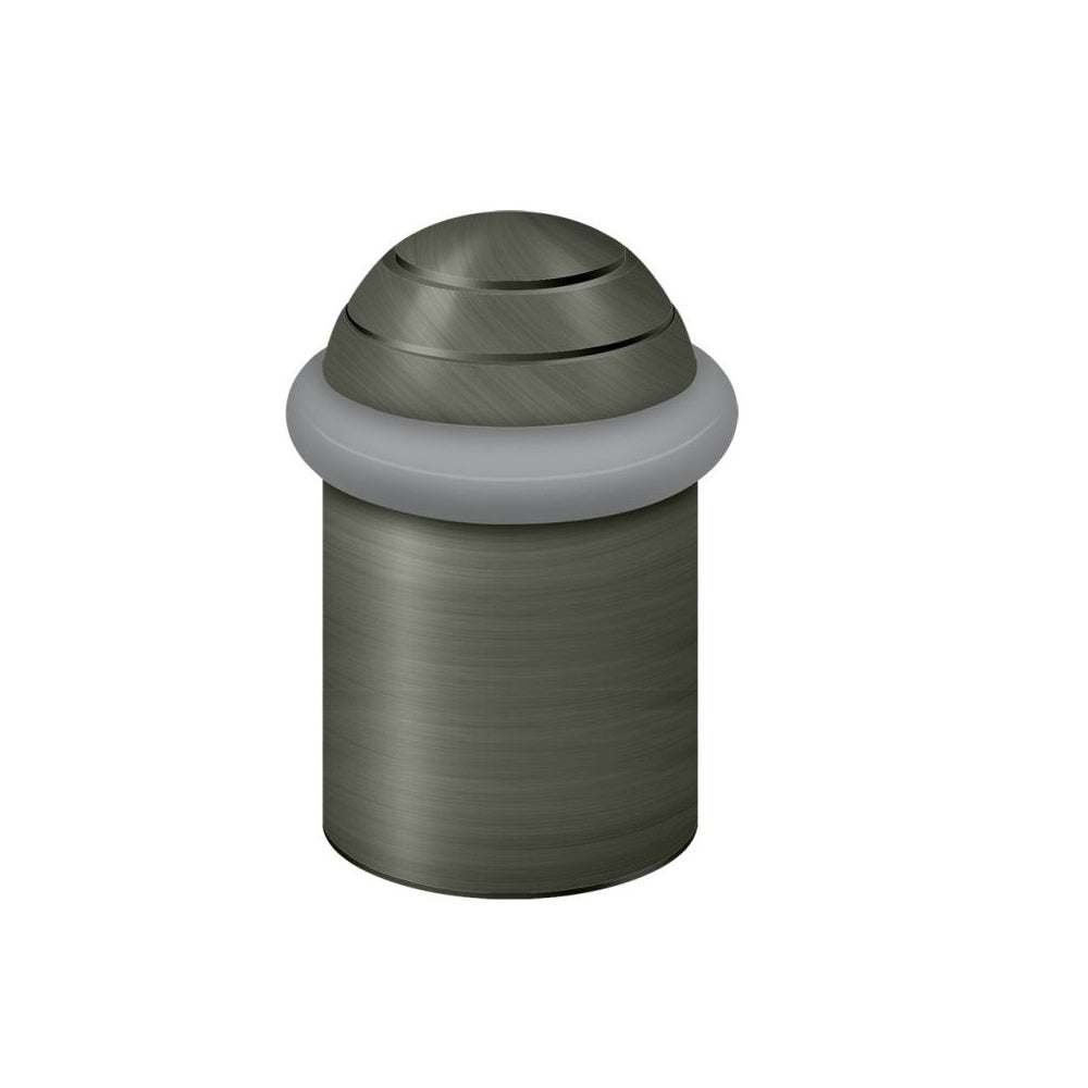 Deltana UFBD5000U15A Round Dome Cap Floor Bumper, 2", Antique Nickel