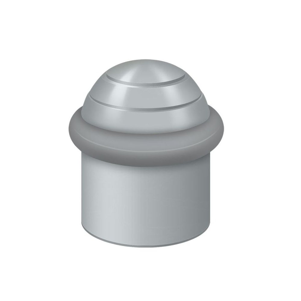 Deltana UFBD4505U26D Round Dome Cap Floor Bumper, 1-1/2", Brushed Chrome