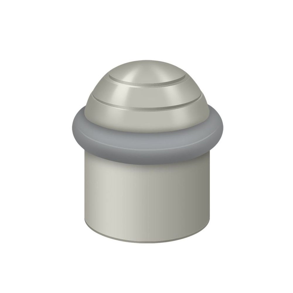 Deltana UFBD4505U15 Round Dome Cap Floor Bumper, 1-1/2", Brushed Nickel